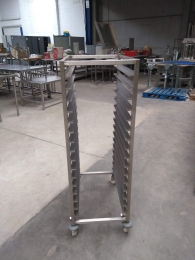 Mobile s/s rack (16 levels) 
